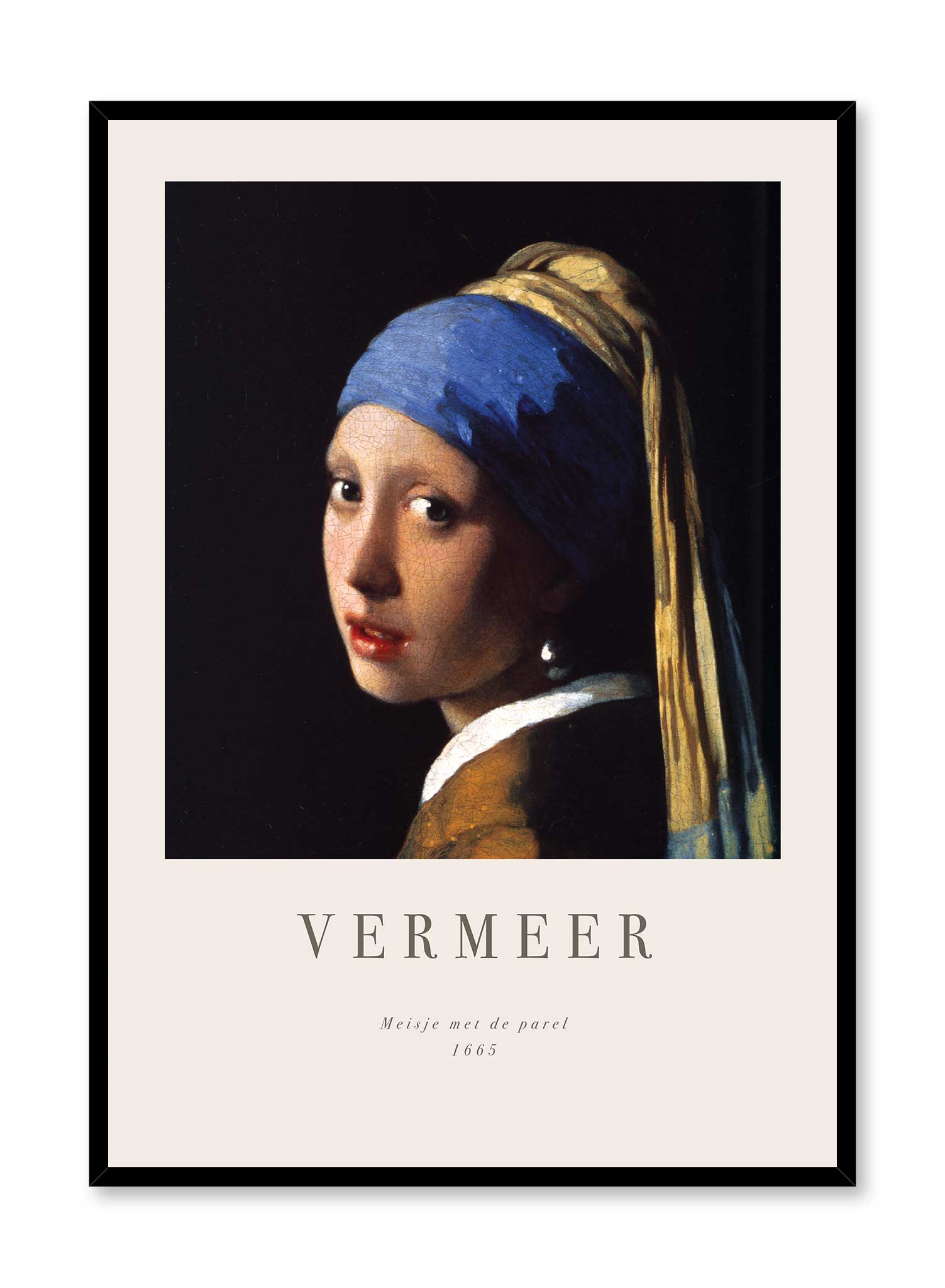 Girl with a Pearl Earring Poster - Classic Art Reproduction Print - Perfect for Home Decor, Office Wall Art & Gift Ideas