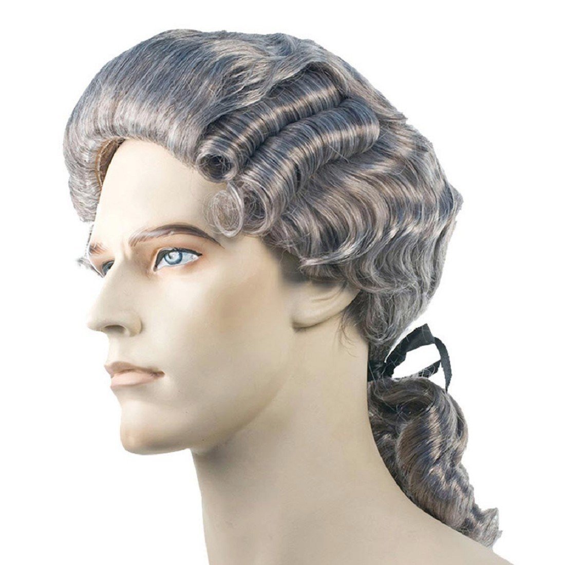 Colonial Man Wig for Men - 18th Century Historical Costume Wig - Perfect for Halloween, Cosplay & Theater Performances