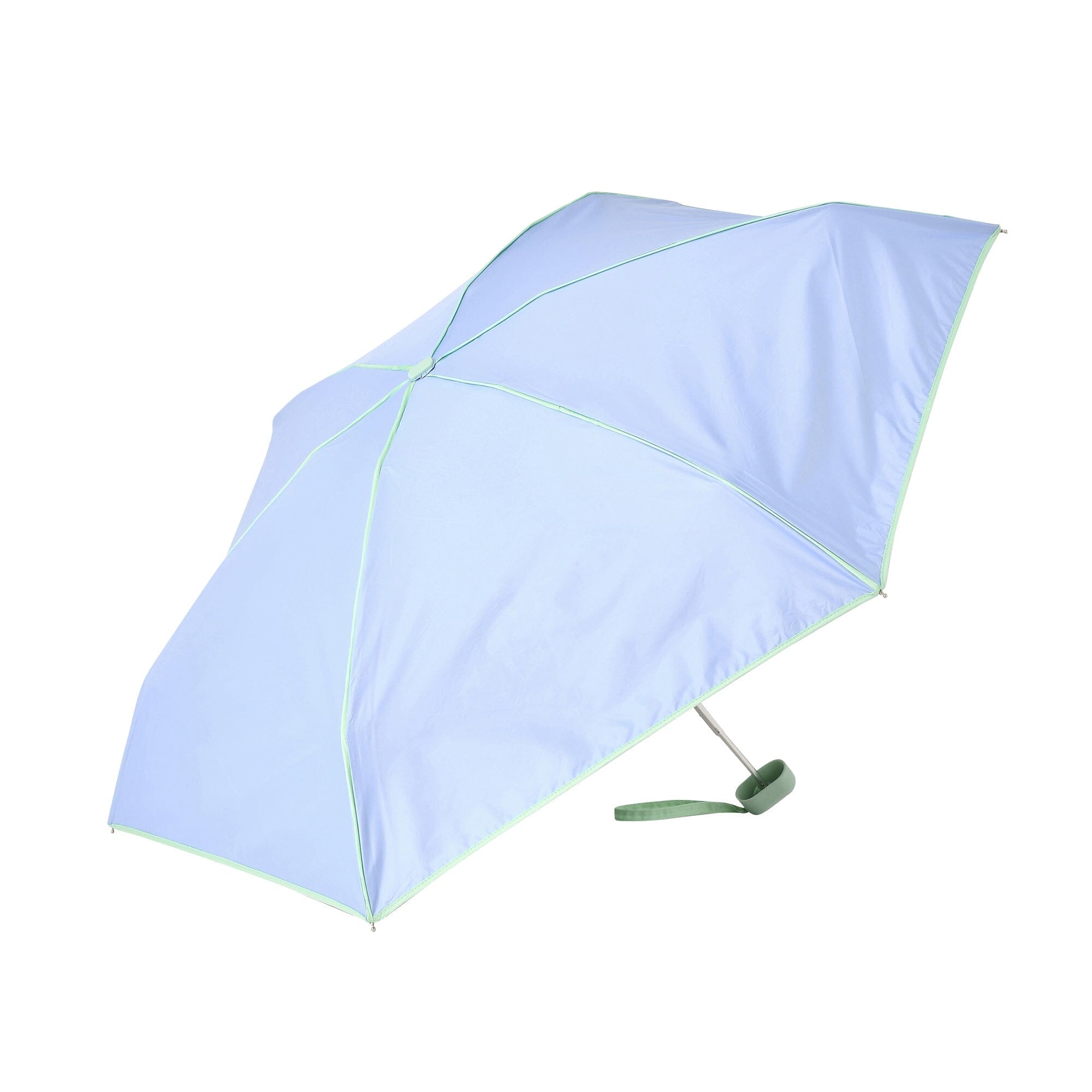 Compact Mini Parasol 47cm Blue - Portable Sun & Rain Umbrella for Outdoor, Beach, Picnic, and Travel Use