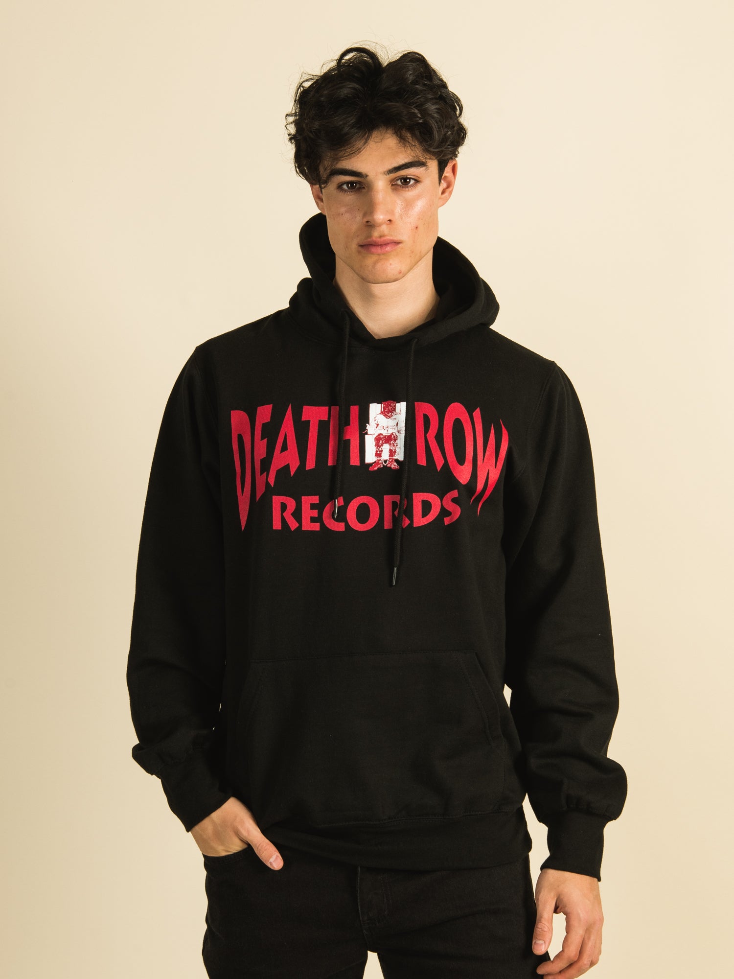 Death Row Records Logo Pullover Hoodie - Official Merchandise | Hip Hop Streetwear for Men & Women - Perfect for Concerts, Gifts & Casual Wear