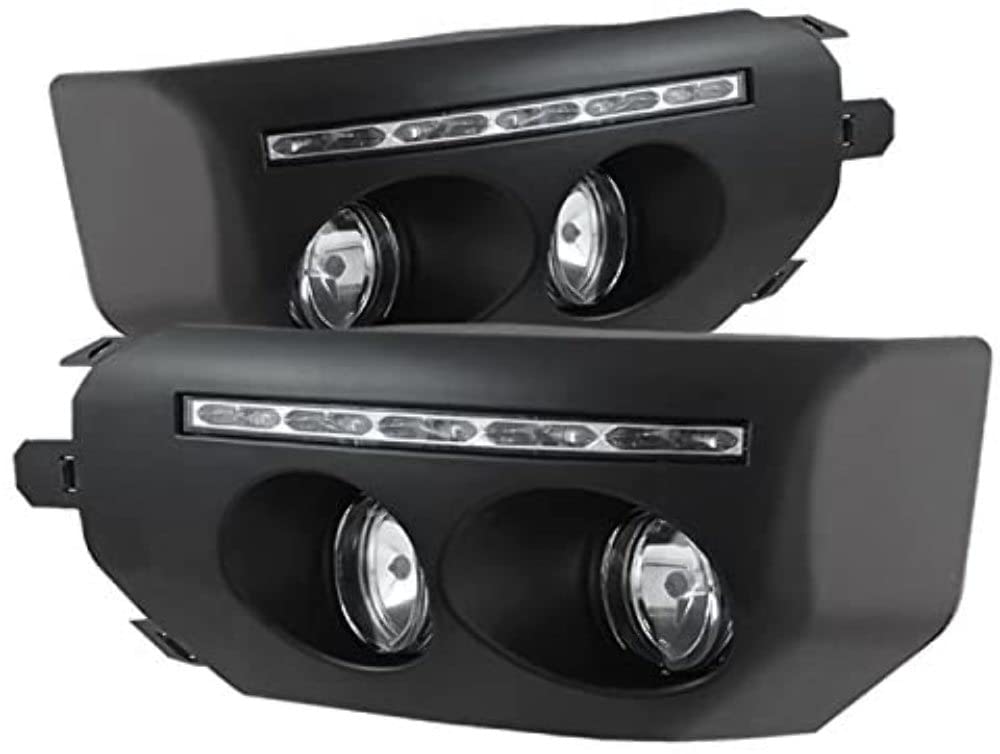 Spyder Auto 5075161 LED Fog Lights Black/Clear - High-Performance Lighting for Trucks & SUVs in Foggy Conditions