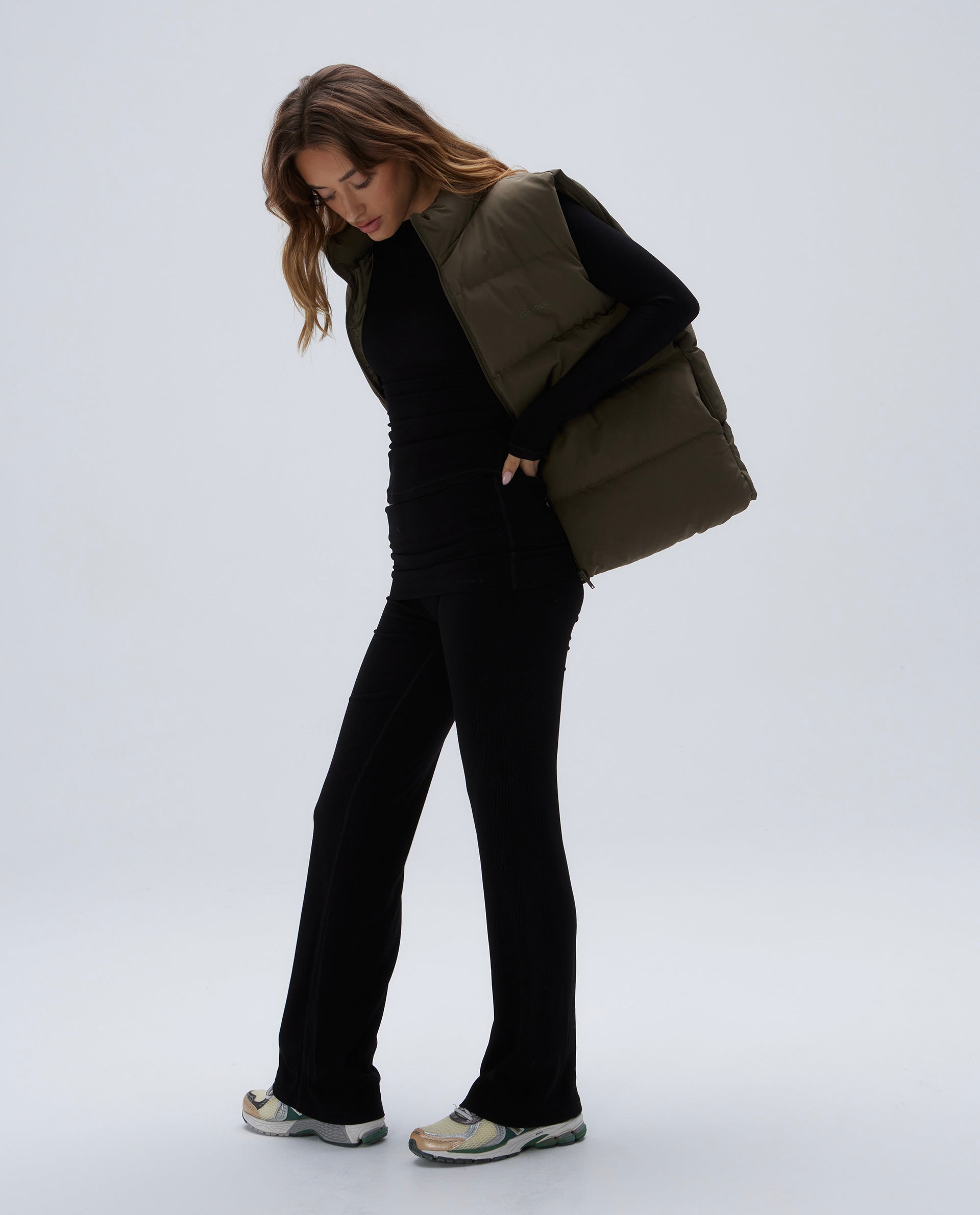 Padded Oversized Gilet in Green - Warm Winter Vest for Women | Perfect for Outdoor Activities, Casual Wear & Layering