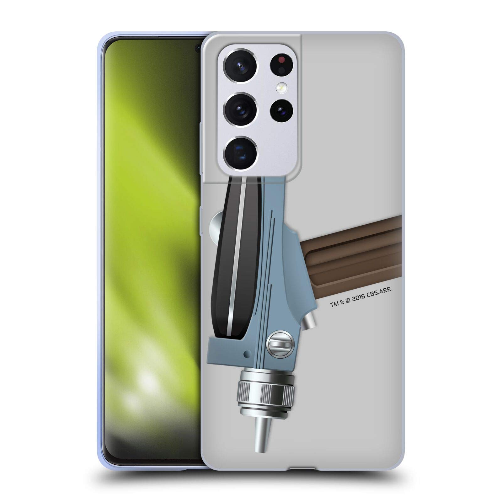 **Officially Licensed Star Trek Pistol Phaser Soft Gel Case for Samsung Galaxy S21 Ultra 5G | Durable Protection & Sci-Fi Design | Perfect for Trekkies & Tech Enthusiasts**