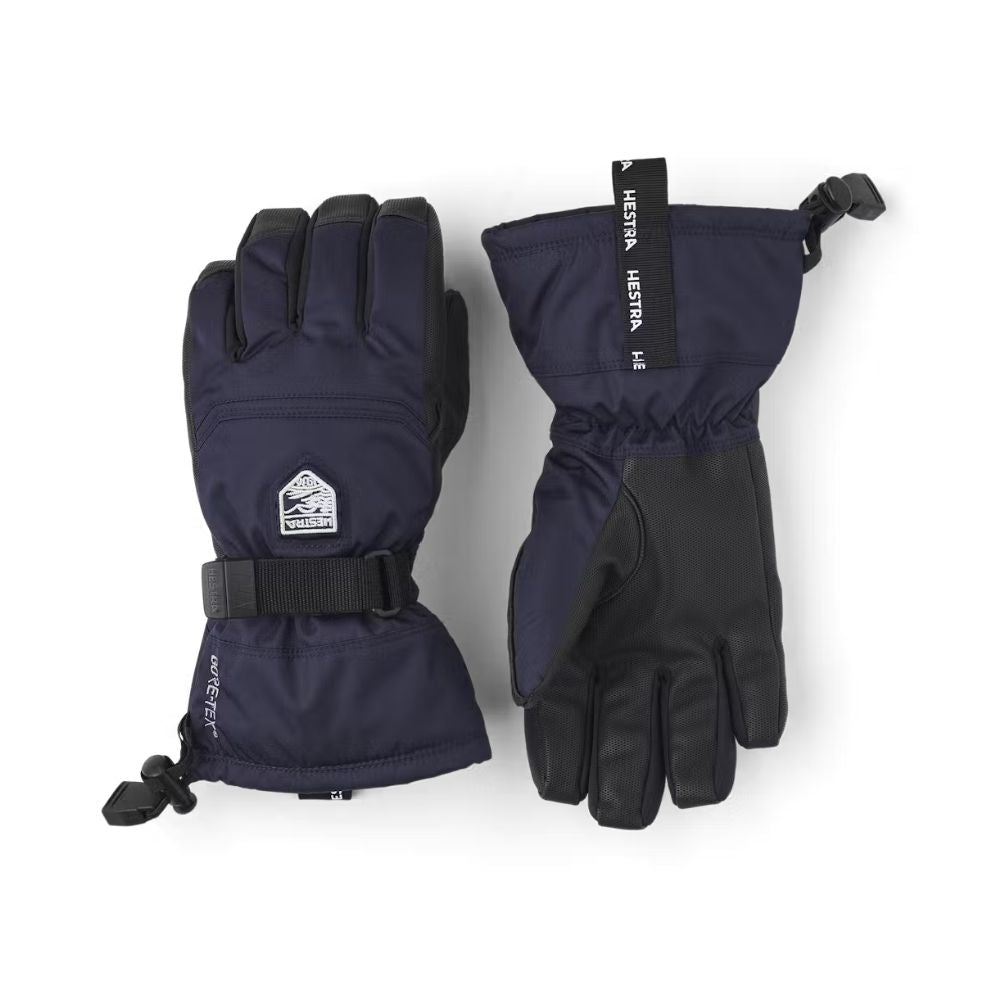Hestra Gore-Tex Kids Ski Gloves - Waterproof & Warm Winter Gloves for Boys & Girls - Navy Blue - Perfect for Snowboarding, Skiing & Outdoor Winter Activities