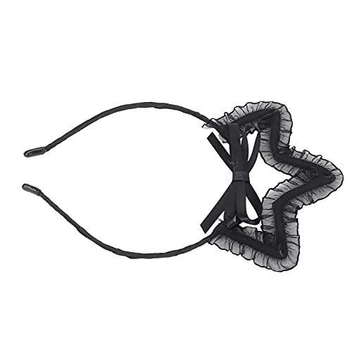 Elegant Cosplay Lace Hair Band - Soft Crown Headpiece with Gauze for Halloween, Christmas & Party Costumes | Perfect for Cosplay Events, Themed Parties & Costume Accessories