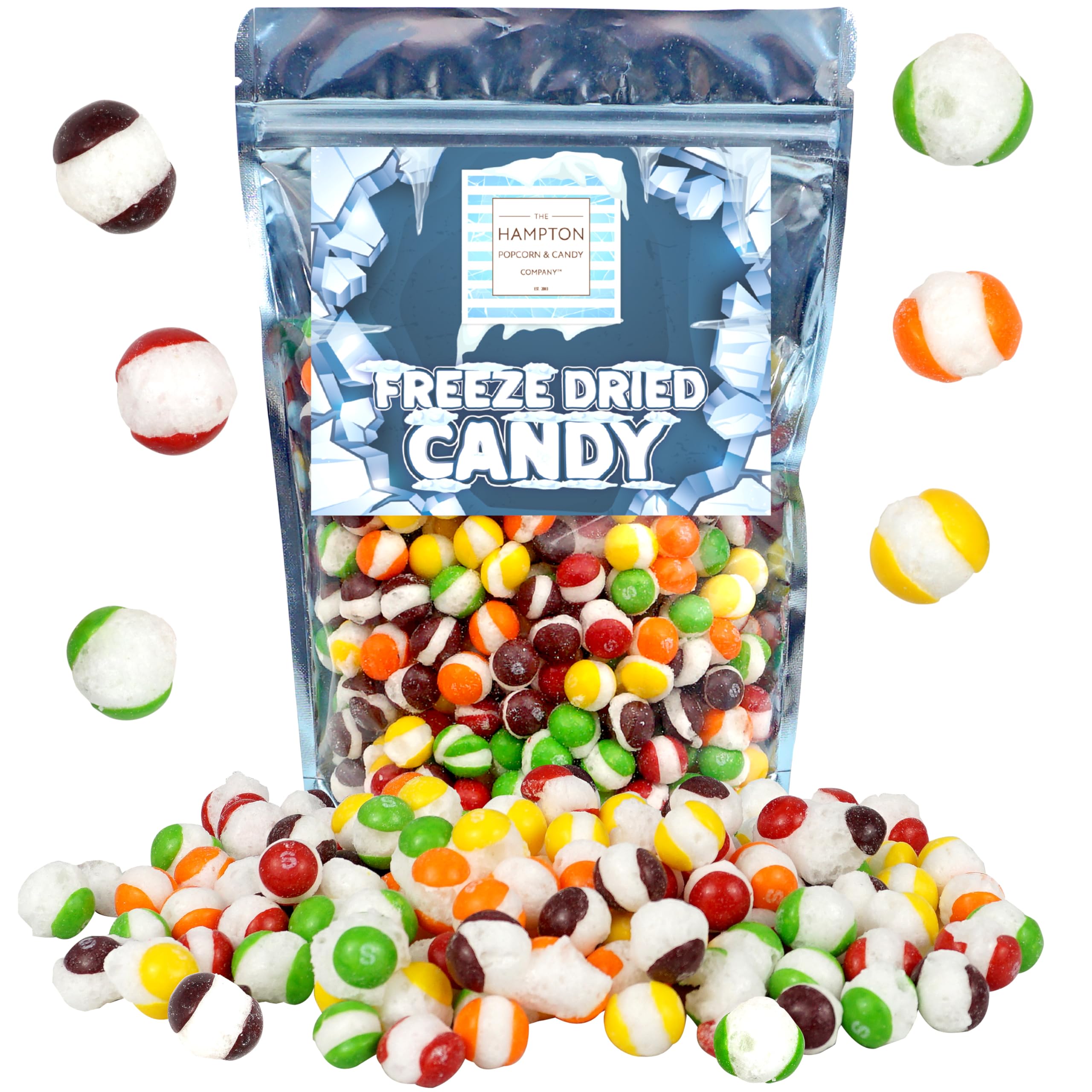 Freeze Dried Skittles - 16 oz Crunchy Fruity Candy Snacks | Premium Freeze-Dried Sweets with Resealable Bag | Perfect for Movie Nights, Road Trips & Party Favors