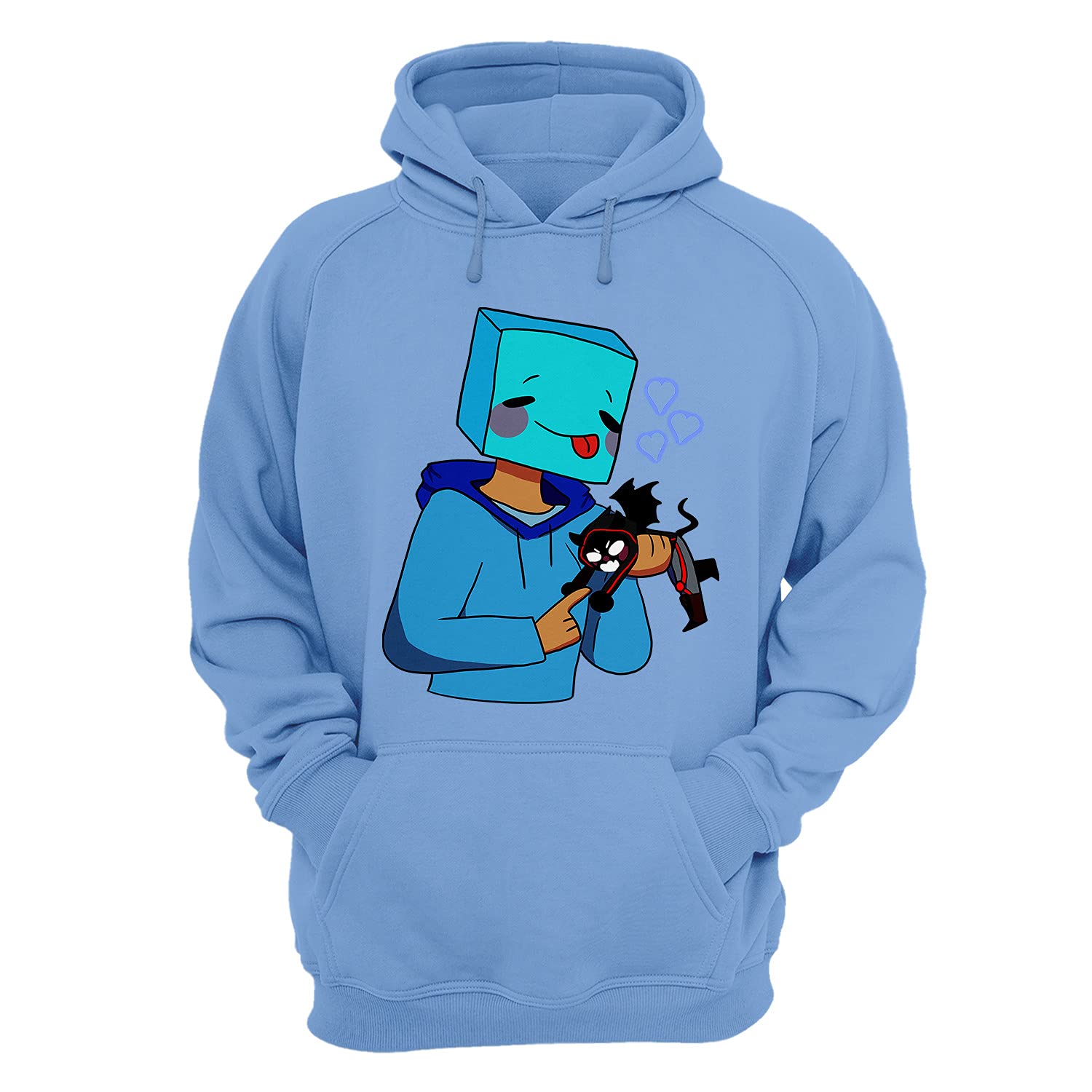 Skeppy Merch Official Skeppy Craft Face Graphic T-Shirt for Kids, Youth, Women & Girls - Long Sleeve, Crewneck Sweatshirt & Hoodie - Perfect for Gaming Fans, YouTube Enthusiasts & Minecraft Lovers