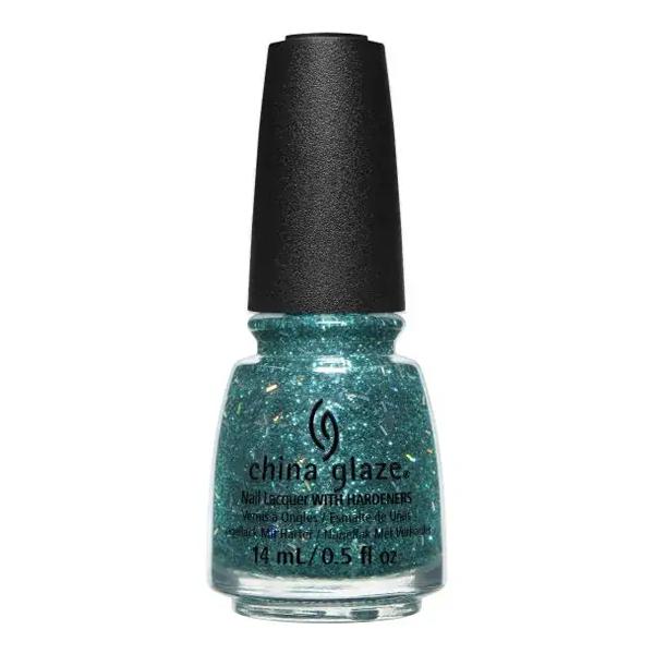 China Glaze I Speak Glitter Nail Polish - 0.5 oz / 14.7ml (#58176) - High Shine Glitter Nail Lacquer for Parties, Holidays & Special Occasions
