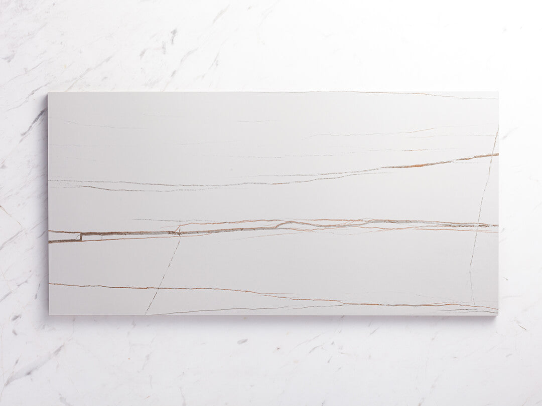 Premium Honed White Marble Sample 800x400mm (31.5