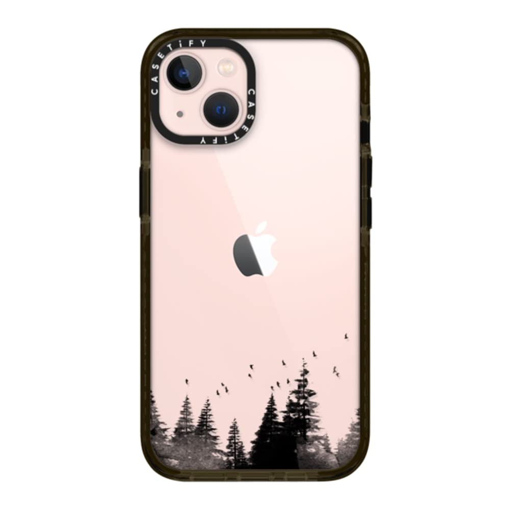 CASETiFY Impact Case for iPhone 13 - Slim Protective Clear Black Phone Cover | Shockproof & Scratch Resistant | Perfect for Outdoor Activities, Travel & Everyday Use