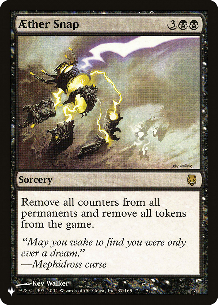 Aether Snap [The List] - Premium Collectible Card Game Accessory for MTG & Trading Card Enthusiasts | Perfect for Tournaments, Game Nights & Gifting