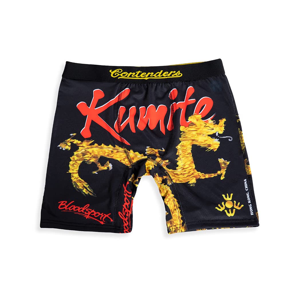 Bloodsport Kumite Gold Dragon Boxer Briefs - MMA & Training Underwear