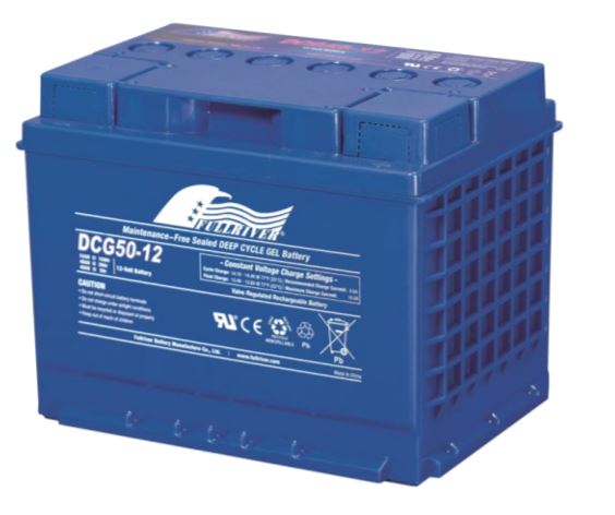 Fullriver 12V 50Ah Deep Cycle GEL Battery - Rechargeable Solar Battery for RV, Marine, Golf Cart & Off-Grid Power Systems - Perfect for Camping, Boating & Renewable Energy Storage