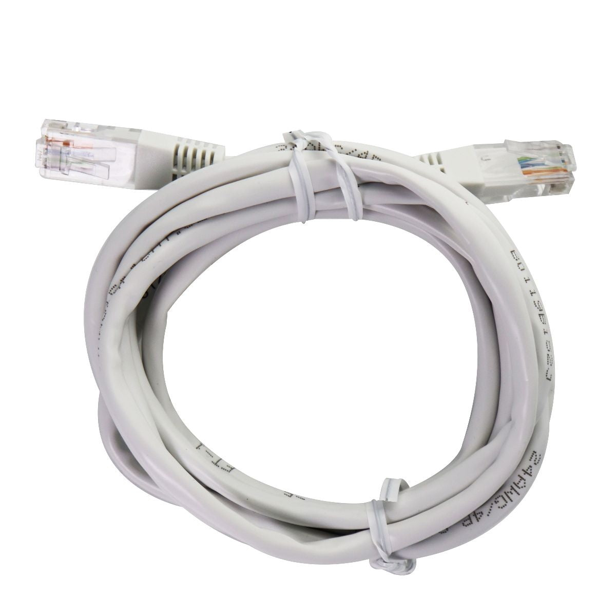 6.5 Foot CAT 5E Ethernet Patch Cable (24 AWG) White - High-Speed Internet Cable for Home Office, Gaming, and Networking Setup