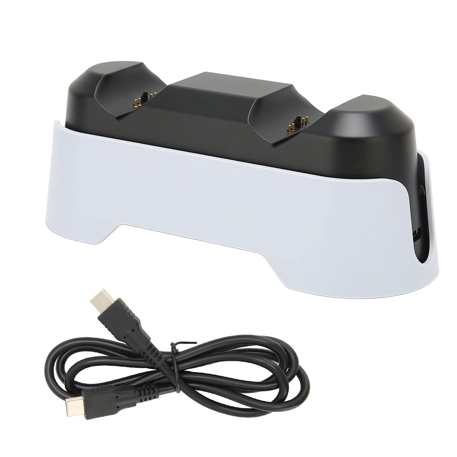 PS5 Controller Charger Station - Fast Charging Dock for DualSense Controllers with LED Indicators | 3-Hour Quick Charge | White | Perfect for Gaming Setups & Multiplayer Sessions