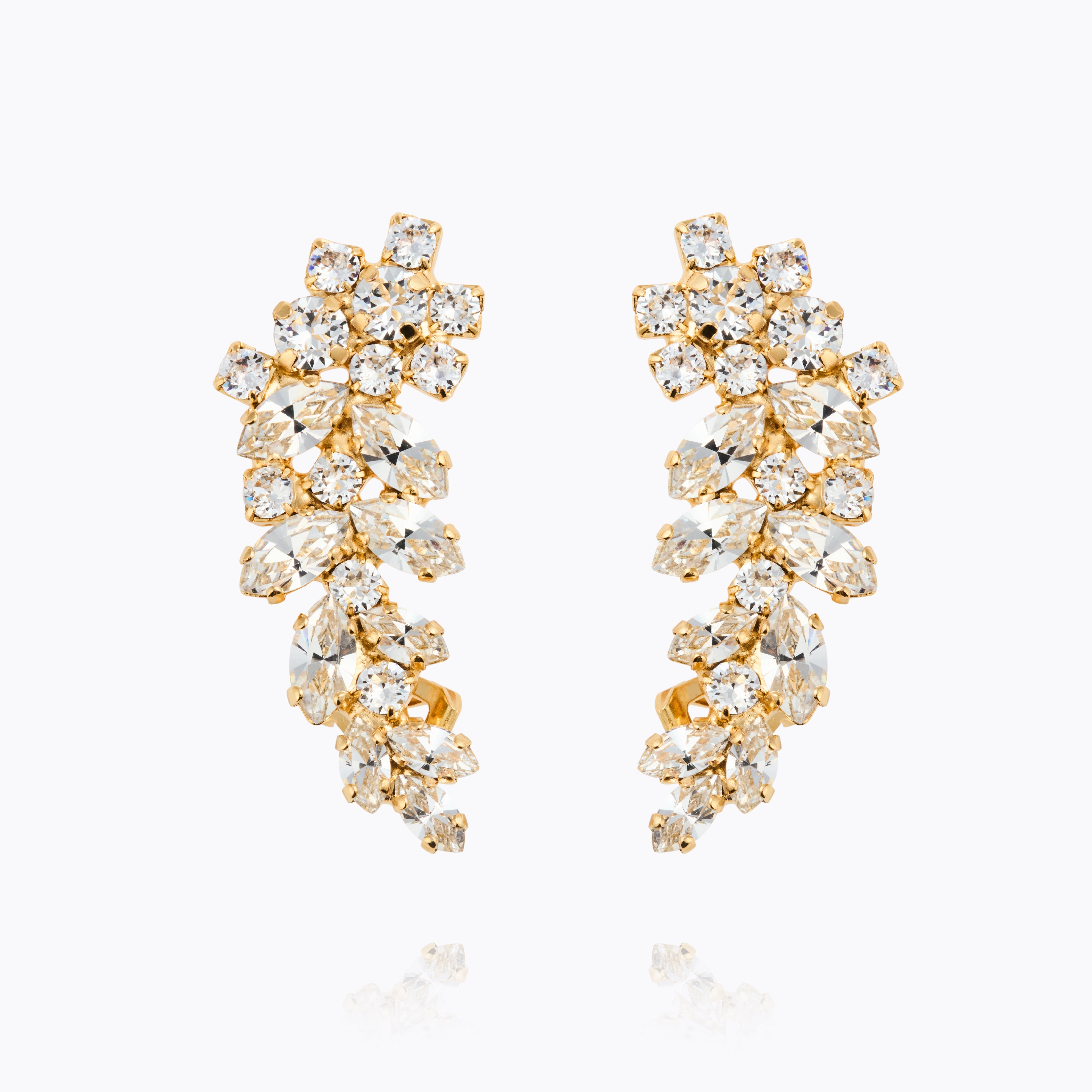 Crystal Stay Together Earrings - Elegant Matching Jewelry for Couples, Best Friends & Sisters - Perfect for Anniversaries, Weddings & Special Occasions