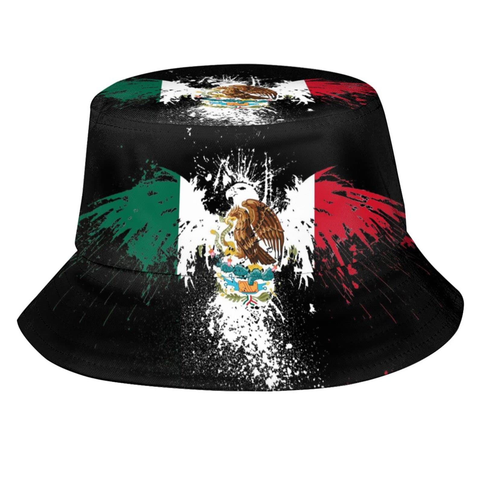 Stylish Mexico Flag Bucket Hat - Summer Travel, Beach Sun Hat, Packable Outdoor Fisherman Cap for Men & Women | Perfect for Vacations, Festivals, and Outdoor Adventures