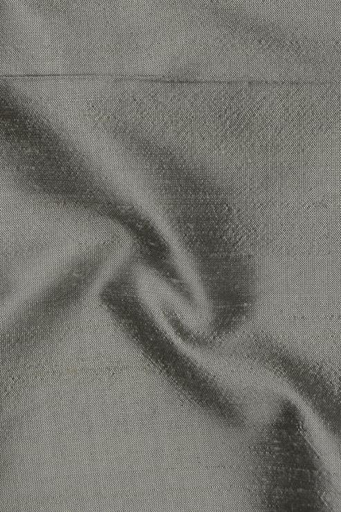 Premium Agate Grey Silk Shantung Fabric - 54