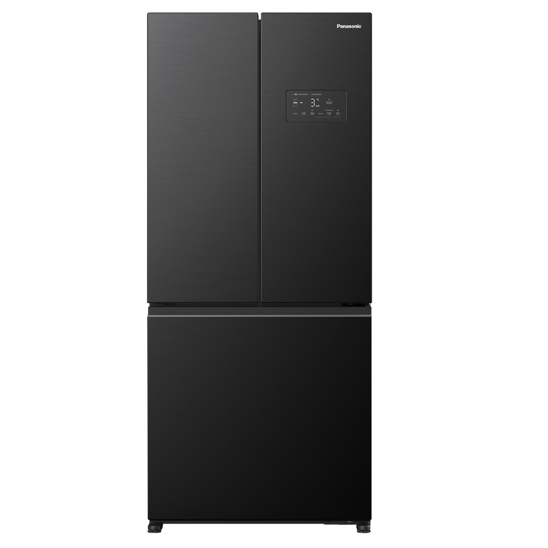NR CW530HVKS 497L PRIME+ 3 Door Refrigerator - Energy Efficient French Door Fridge with Spacious Freezer for Modern Kitchen & Home Storage