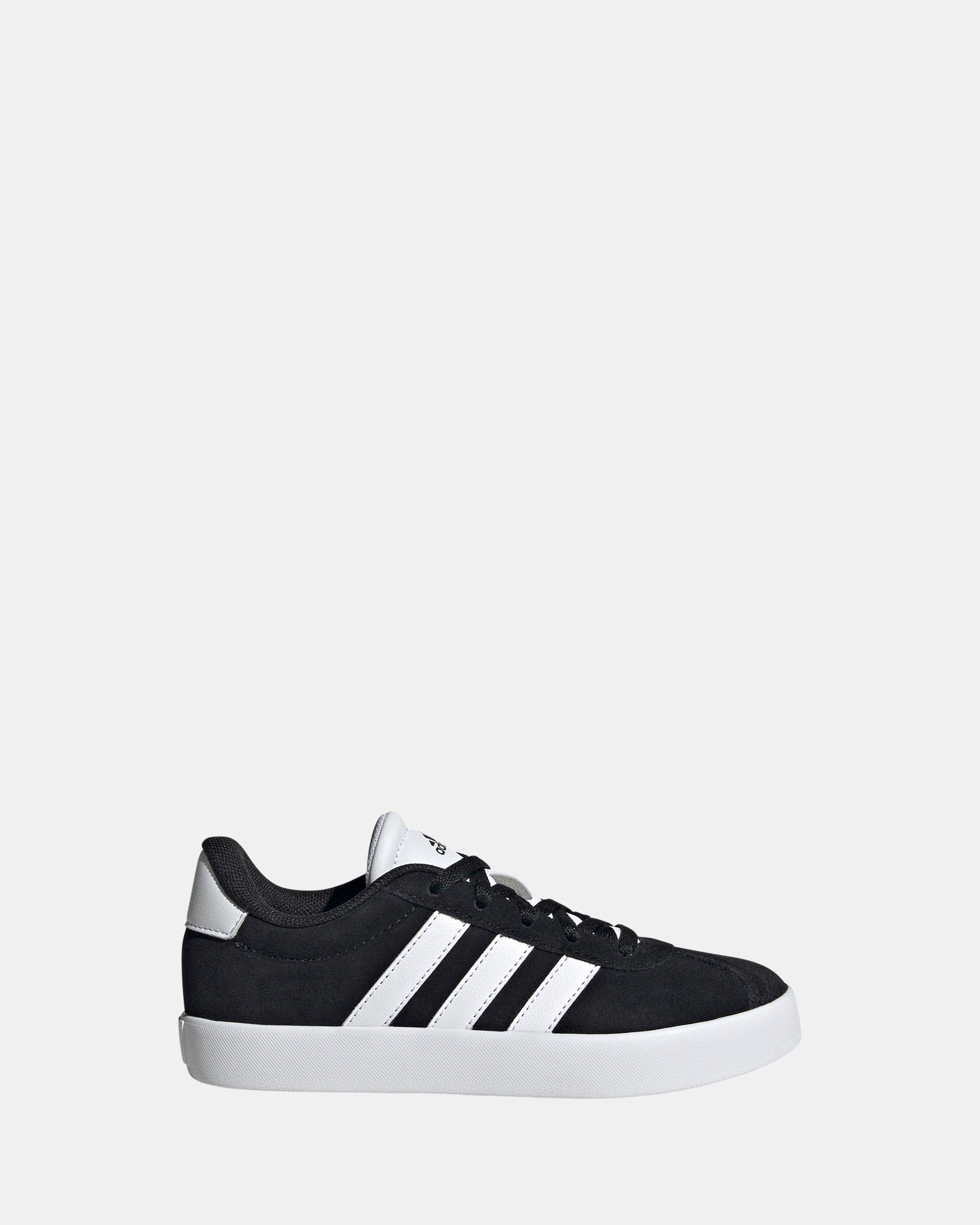 VL Court 3.0 Grade School Basketball Shoes - Black/White - Perfect for Indoor Courts & School Sports