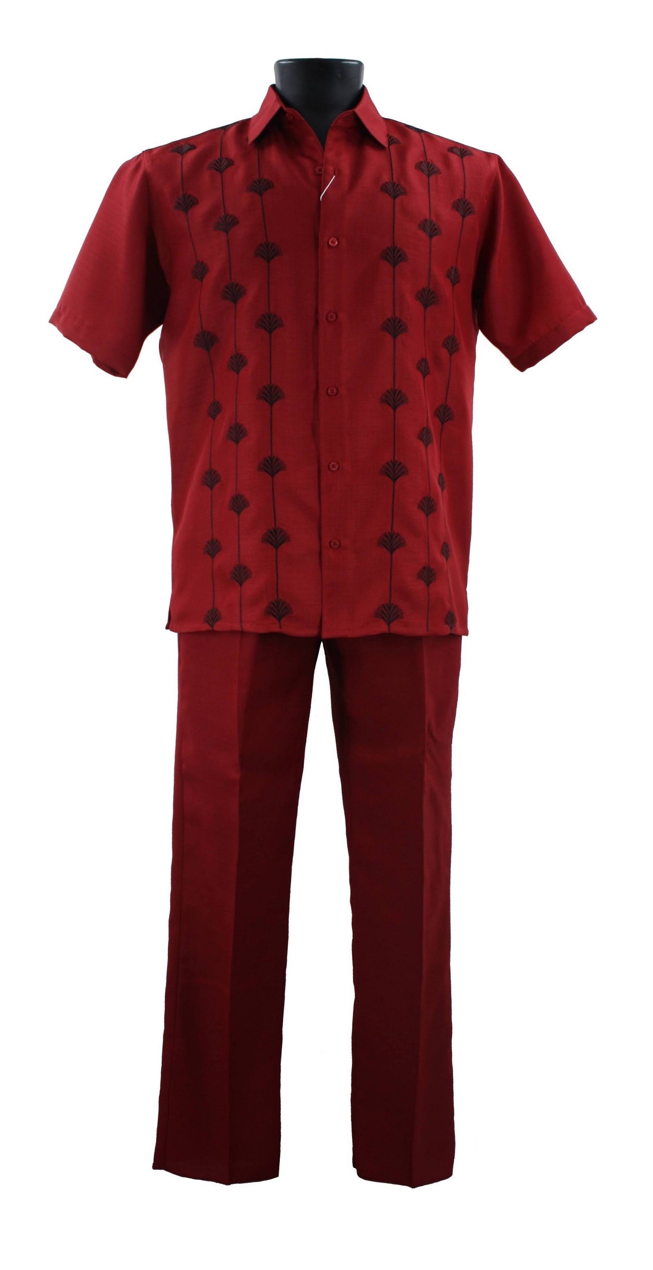 Bassiri Red 2-Piece Set A141 - Stylish Matching Outfit for Women | Perfect for Date Night, Parties & Special Occasions