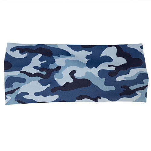 Stylish Battleship Blue Headband for Women - Fashionable Hair Accessory for Workouts, Yoga, and Everyday Wear