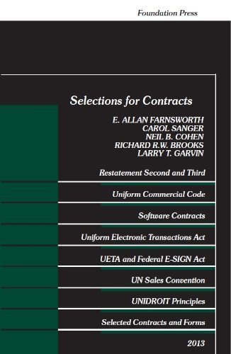 Contracts Law Book by E. Allan Farnsworth - 2013 Edition Paperback | Legal Studies Textbook for Law Students & Professionals | Perfect for Law School, Bar Exam Prep & Legal Reference