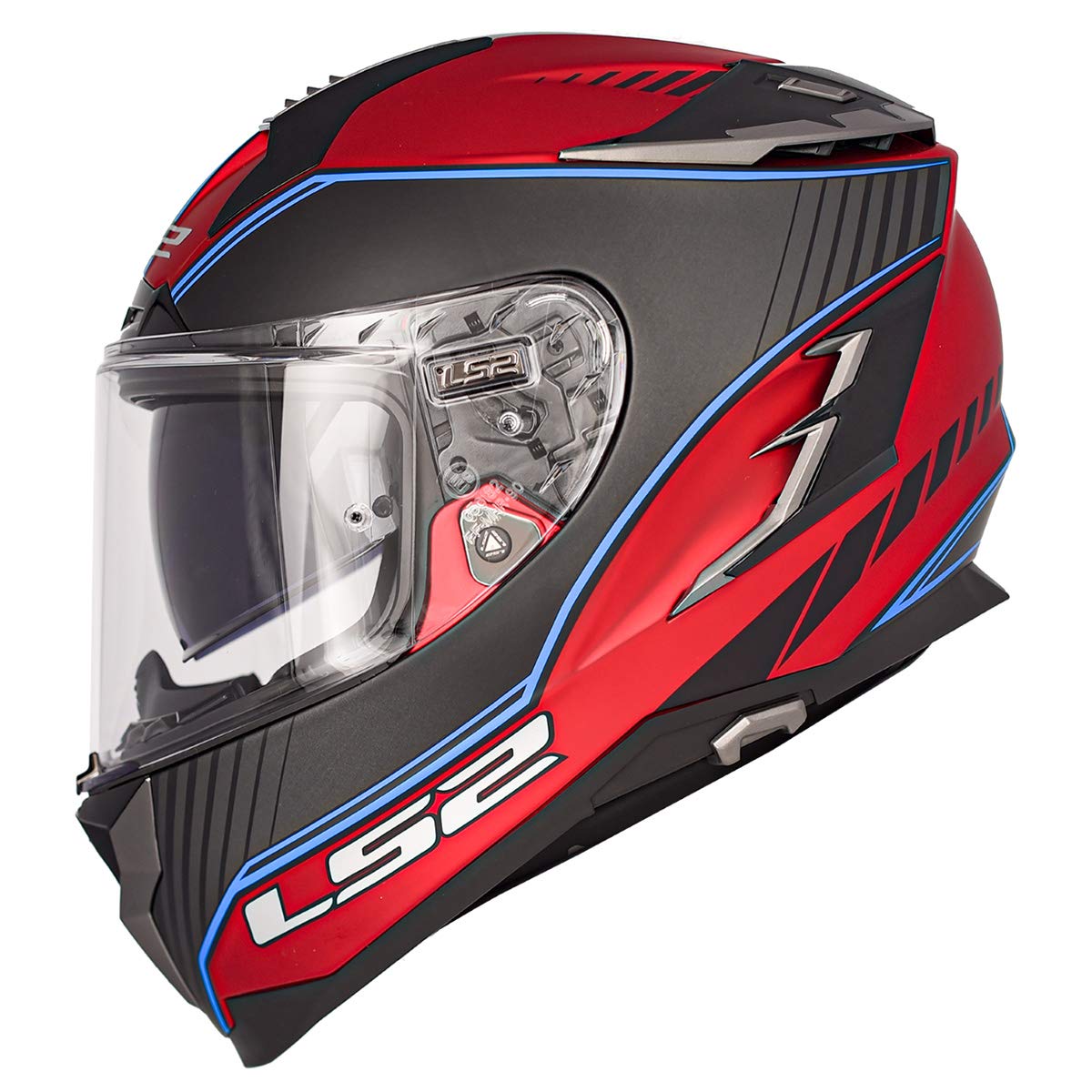 LS2 Challenger GT Full Face Motorcycle Helmet - DOT & ECE Certified for Street & Racing - Lightweight, Aerodynamic Design for Comfort & Safety on Long Rides