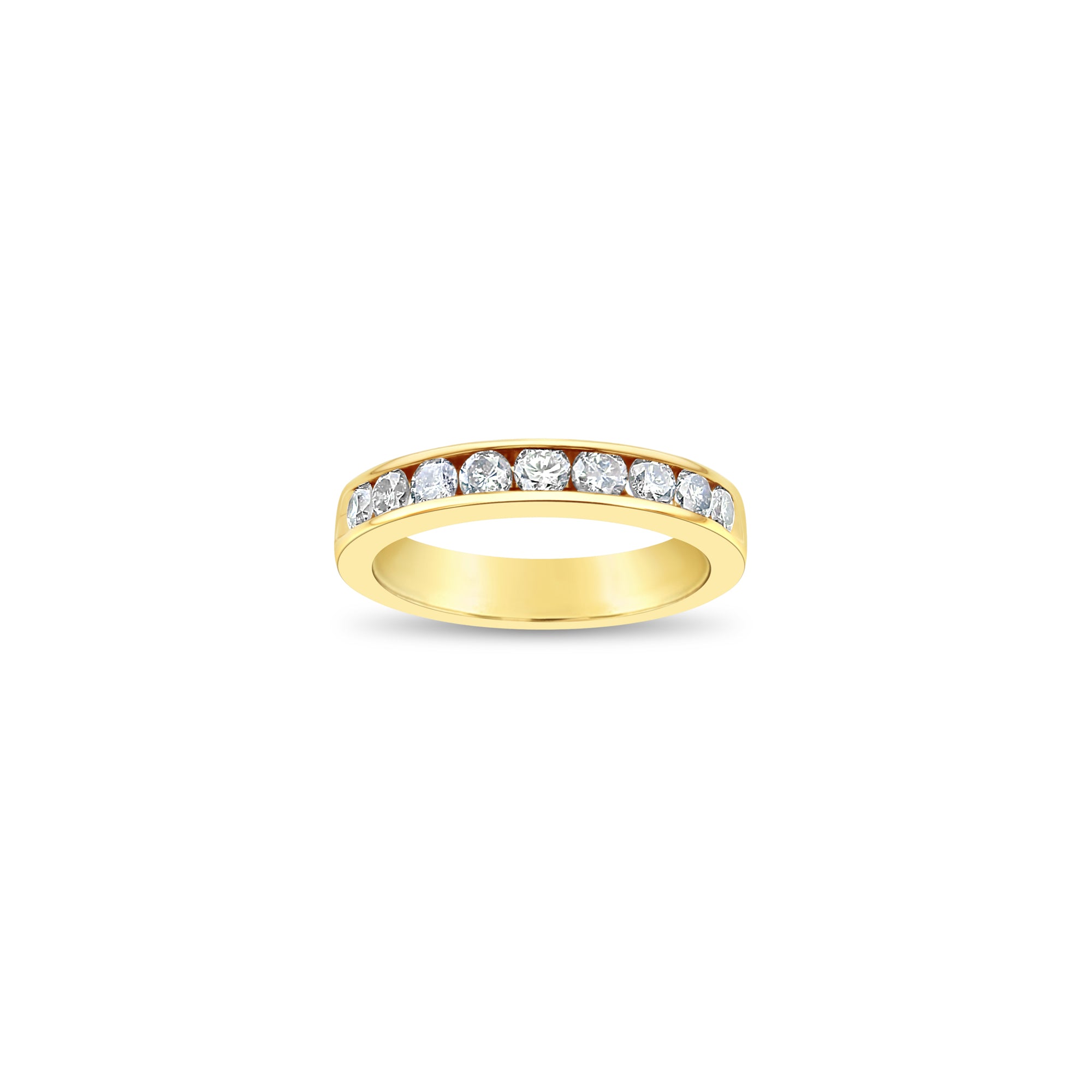3.5MM Three Quarter Diamond Wedding Band - Elegant Half Eternity Ring for Women, Perfect for Anniversaries, Engagements & Bridal Jewelry Gifts