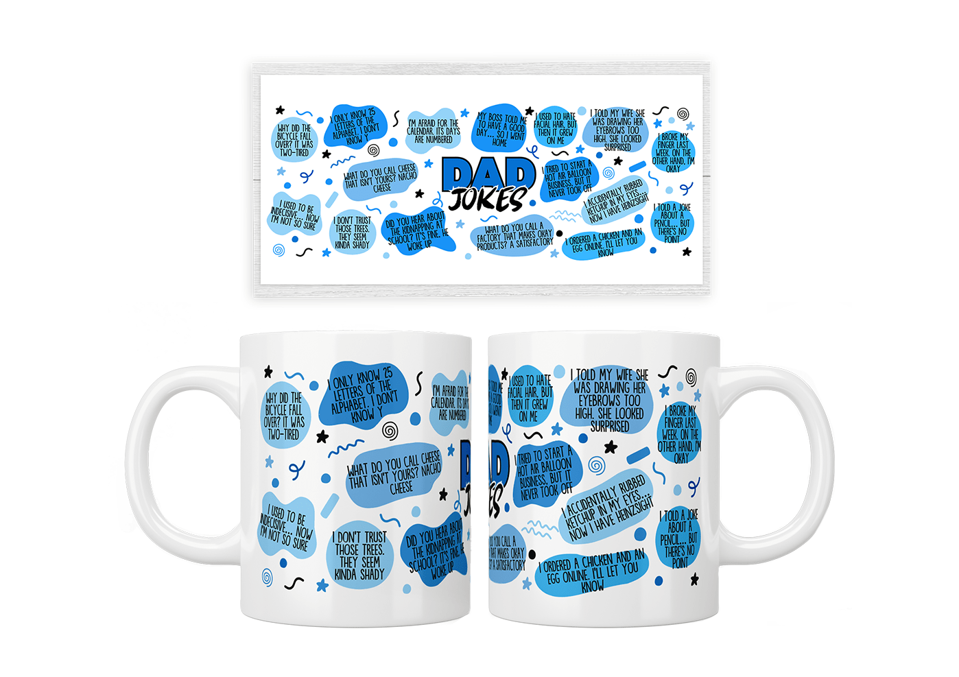 Funny Dad Jokes Coffee Mug - Best Gift for Dads & Humor Lovers - Perfect for Office, Home & Gag Gifts