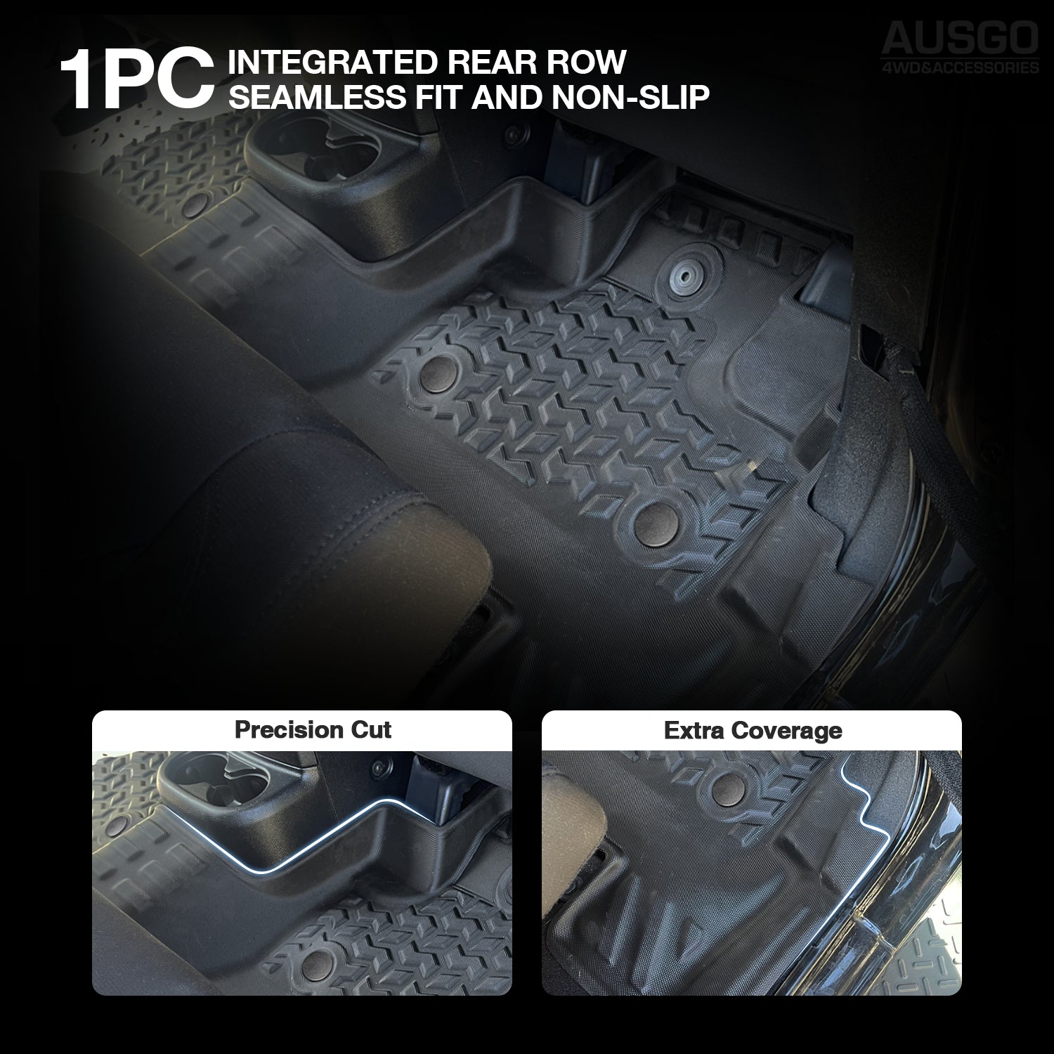 5D Custom Fit Car Floor Mats for Jeep Wrangler JK Series 4-Door (2012-2018) - All-Weather Protection, Non-Slip Design - Perfect for Off-Roading, Camping & Daily Commute