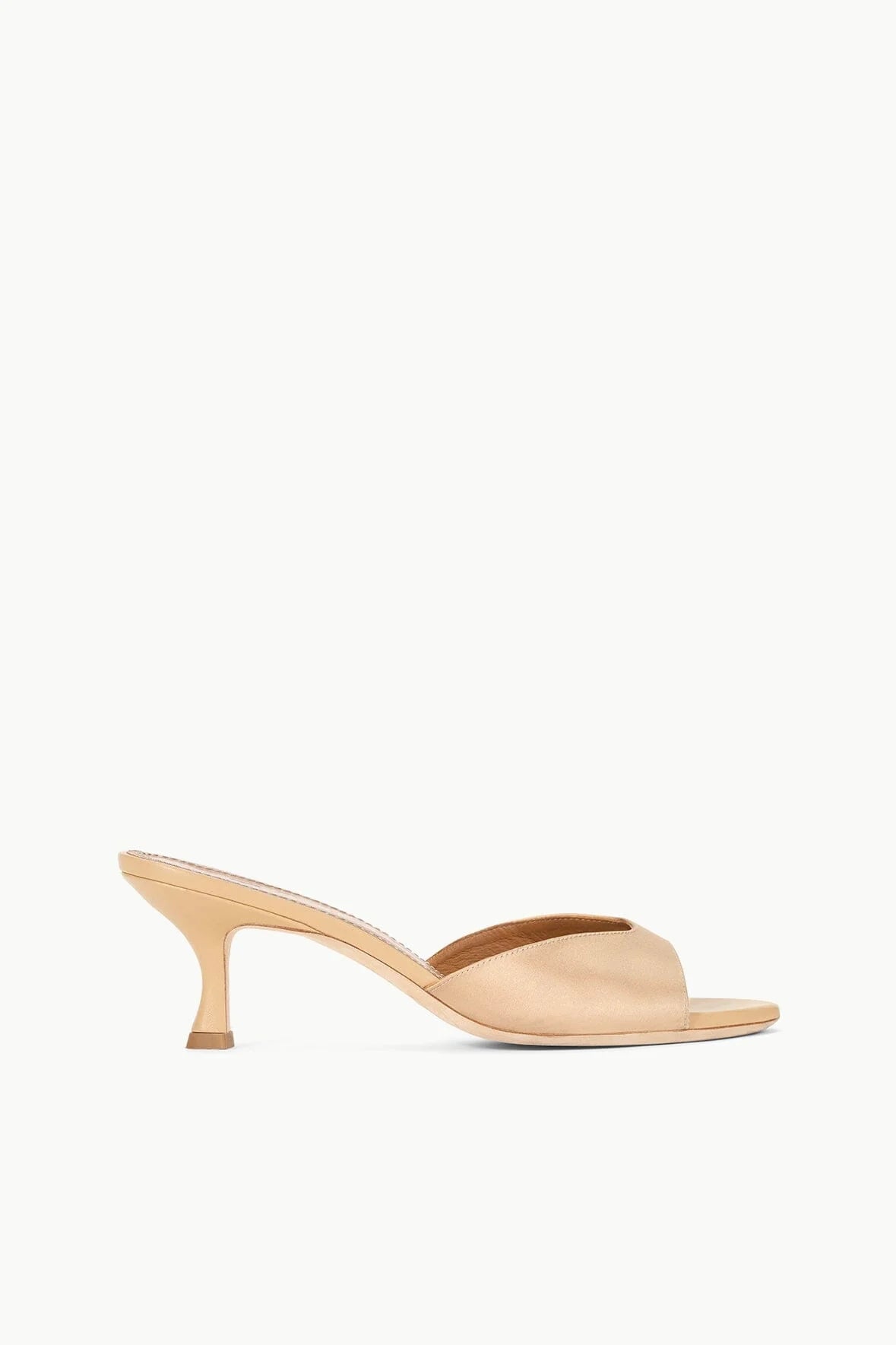 Brigitte Mule Satin Camel Women's Comfortable Slip-On Shoes for Office, Party & Casual Wear