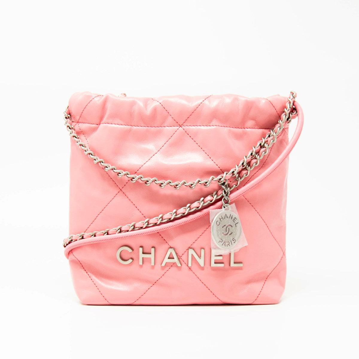 Chanel Pink Mini 22 Hobo Bag - Luxury Designer Shoulder Bag for Women | Perfect for Date Night, Parties & Everyday Use