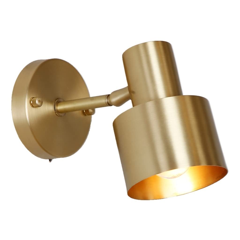 Gold Moisture Wall Lamp - Bedroom, Living Room, Study Lighting - Dimmable LED Wall Sconce for Bedside, Desk & Hallway Decor - Indoor Wall Lighting Fixture (Perfect for Reading Nook & Cozy Ambience)