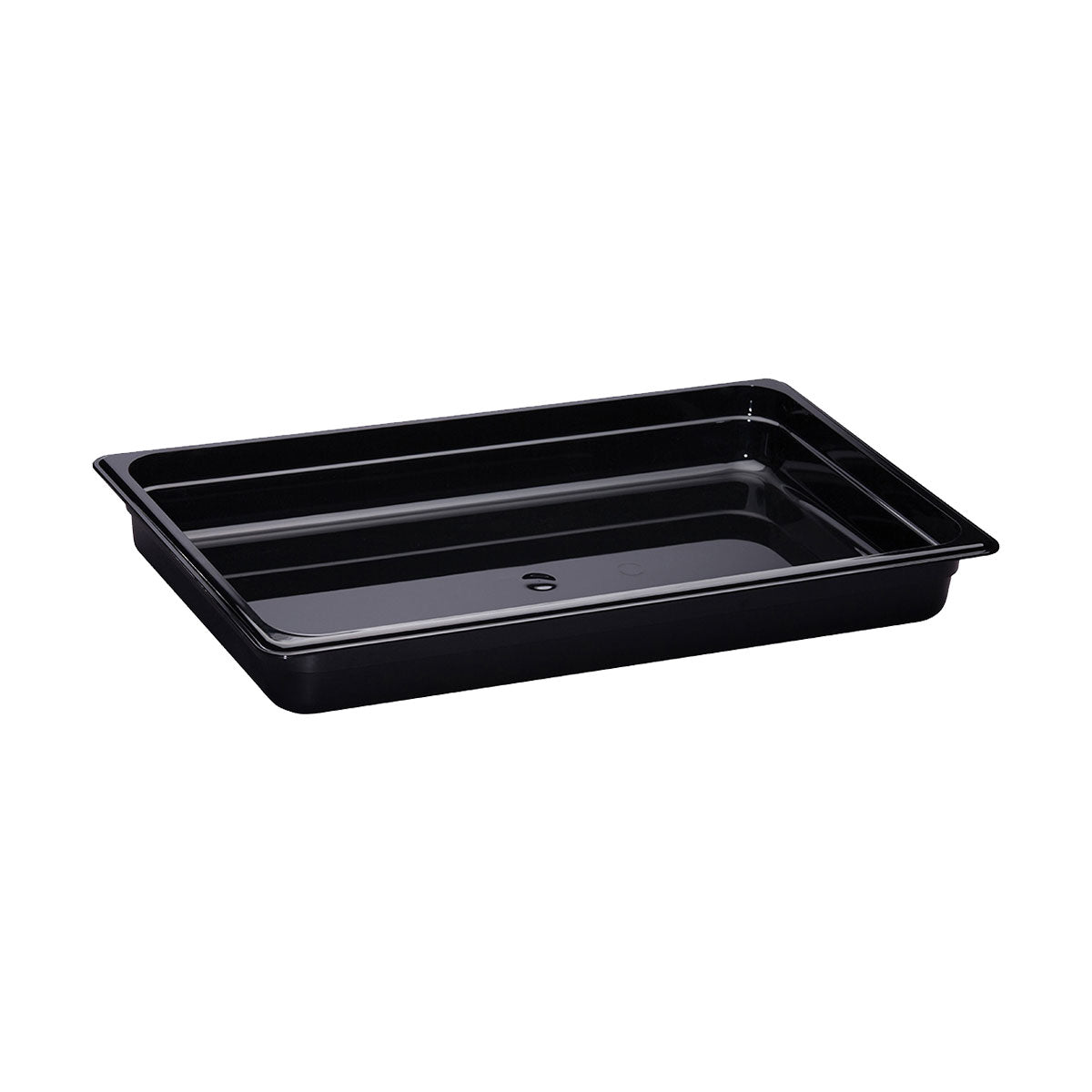 Cambro 12CW110 Camwear Full Size Food Pan - 2 1/2 Inch Deep Black Polycarbonate Container for Commercial Kitchens, Catering & Food Storage