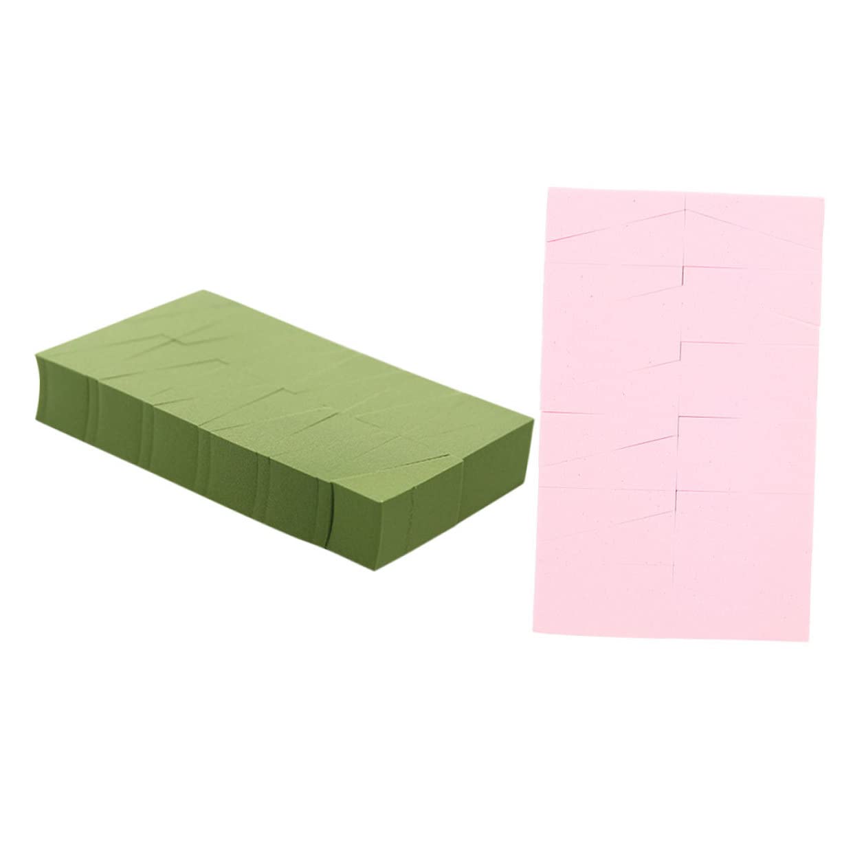 FOMIYES 2-Pack Velour Powder Puff Set - Triangle & Round Makeup Sponges for Foundation, Blush & Setting Powder | Soft Cosmetic Wedges & Pads for Flawless Makeup Application | Perfect for Travel & Professional Makeup Kits