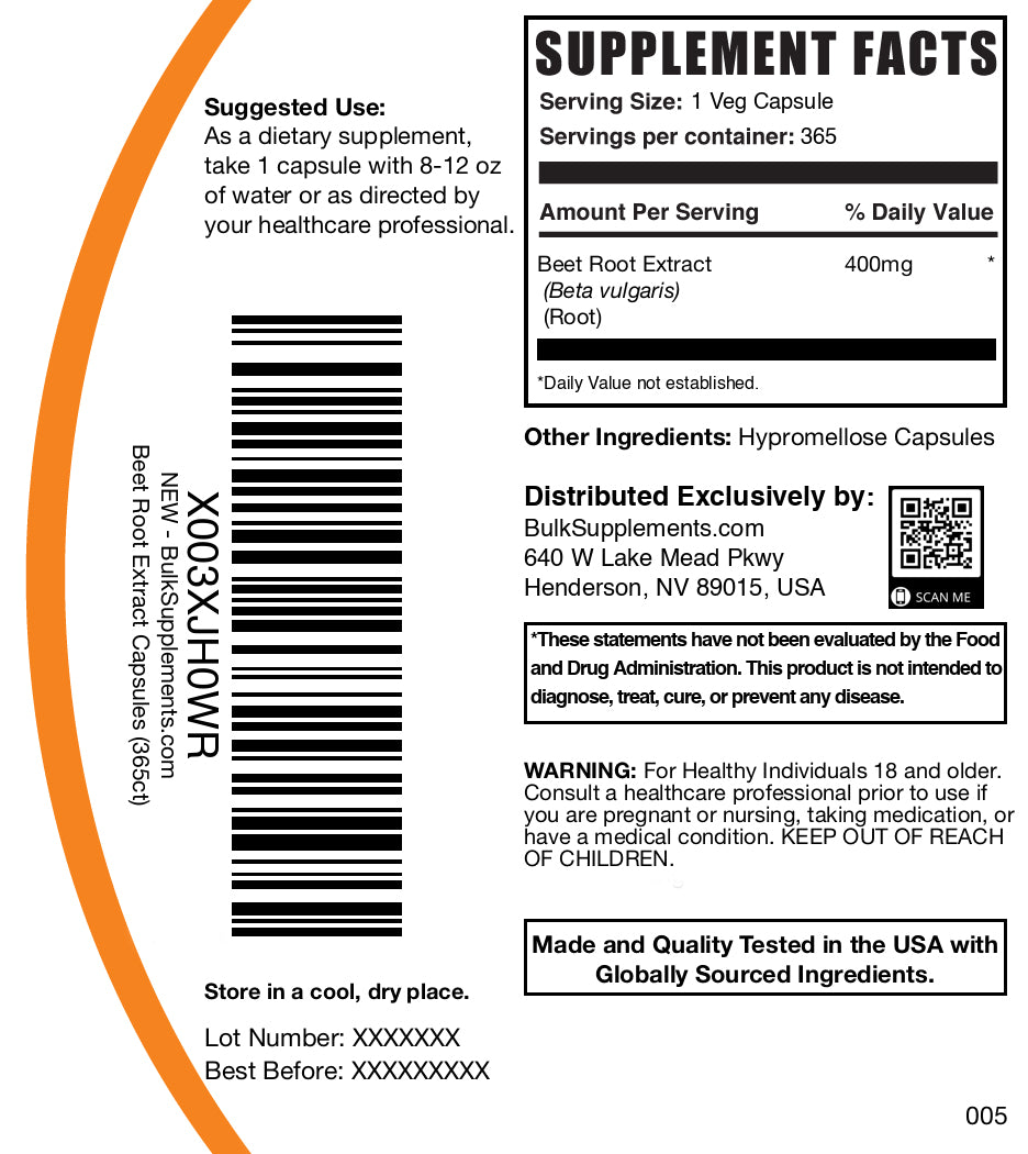 Premium Organic Beet Root Extract Capsules 1000mg - Natural Nitric Oxide Booster for Heart Health & Blood Pressure Support - Vegan, Non-GMO Supplement for Energy & Athletic Performance