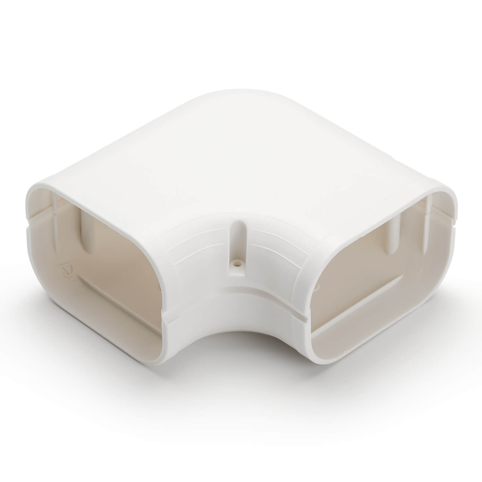 90 Degree Flat Elbow Fitting for Split AC - HVAC Duct Connector with Line Cover Set - Perfect for AC Installation and Maintenance