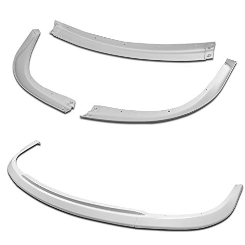 3PCS Front Bumper Lip Kit for 2006-2007 Subaru WRX STI | S204-Style Splitter Trim Protection Spoiler | Air Dam Chin Diffuser (Painted White) | Enhance Aerodynamics & Style for Street Racing & Car Shows