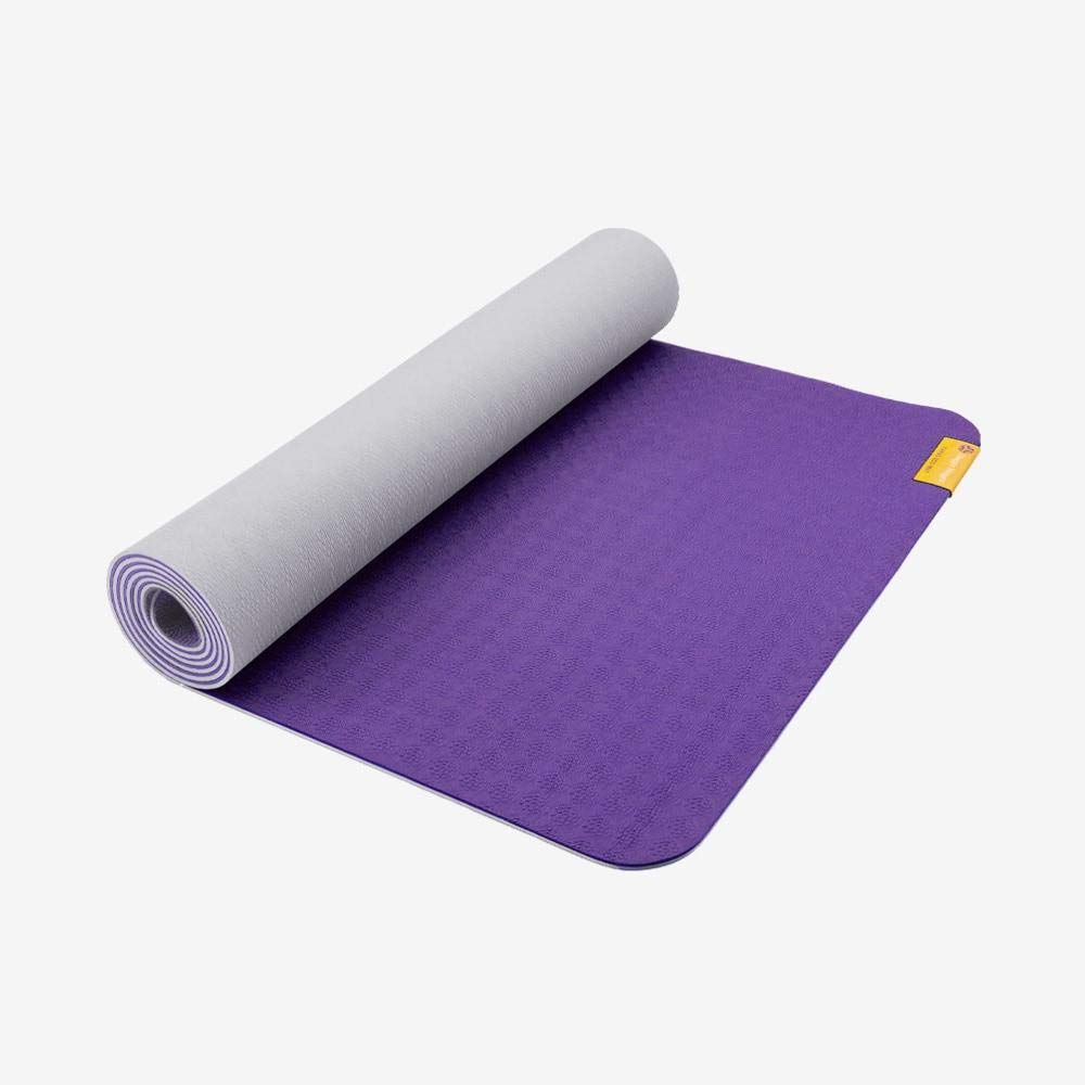 Hugger Mugger Earth Elements 5mm Yoga Mat - Non-Toxic Biodegradable, Reversible & Grippy Texture for Cushion & Support | Lightweight Eco-Friendly Yoga Mat for Home, Studio & Travel Use
