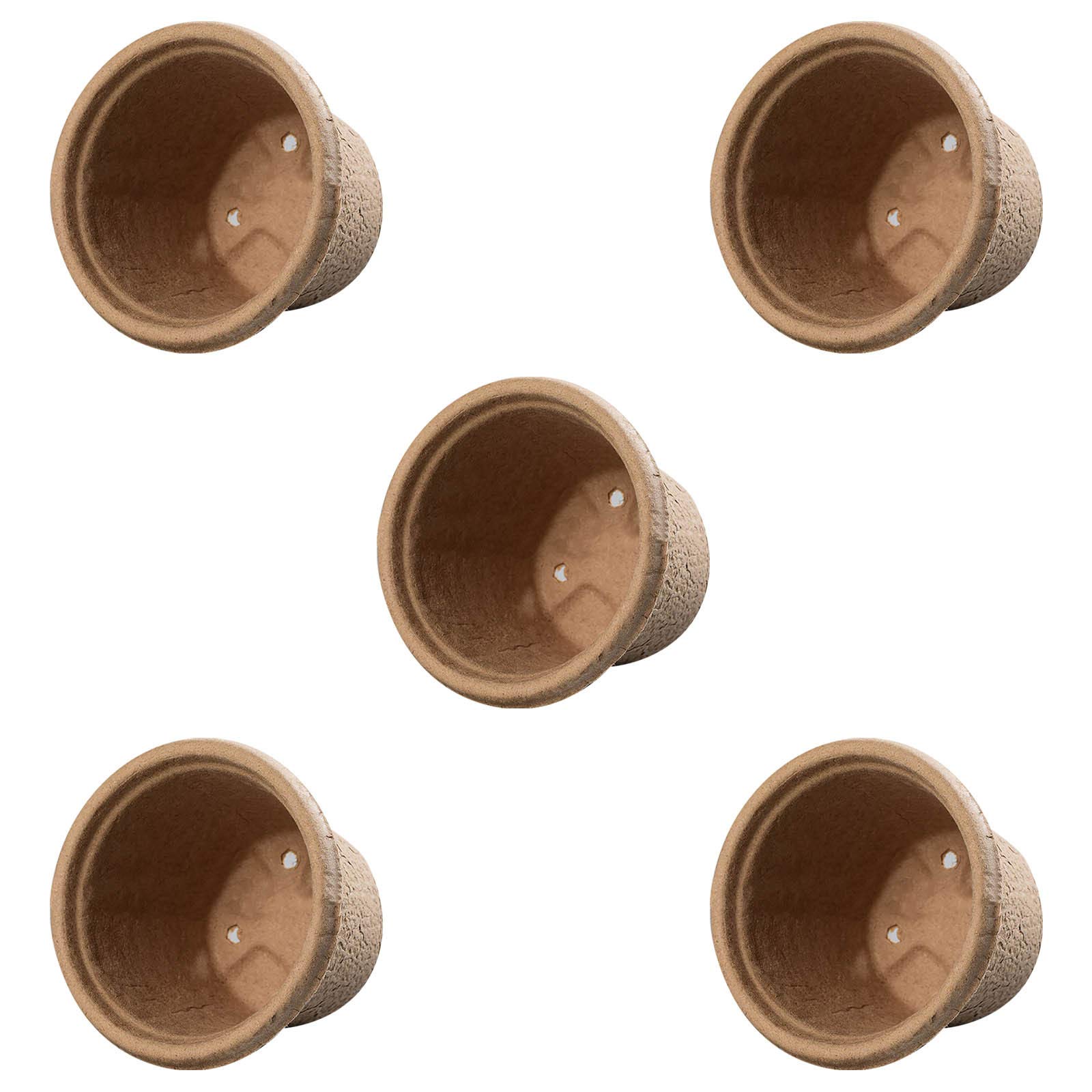 Biodegradable Nursery Peat Pots - 10 Pack Large Pulp Cups for Seed Starting, Flower Growing & Plant Transplanting | Eco-Friendly Plant Pots for Garden, Patio & Home Decor | Perfect for Indoor Herb Gardens & Outdoor Landscaping