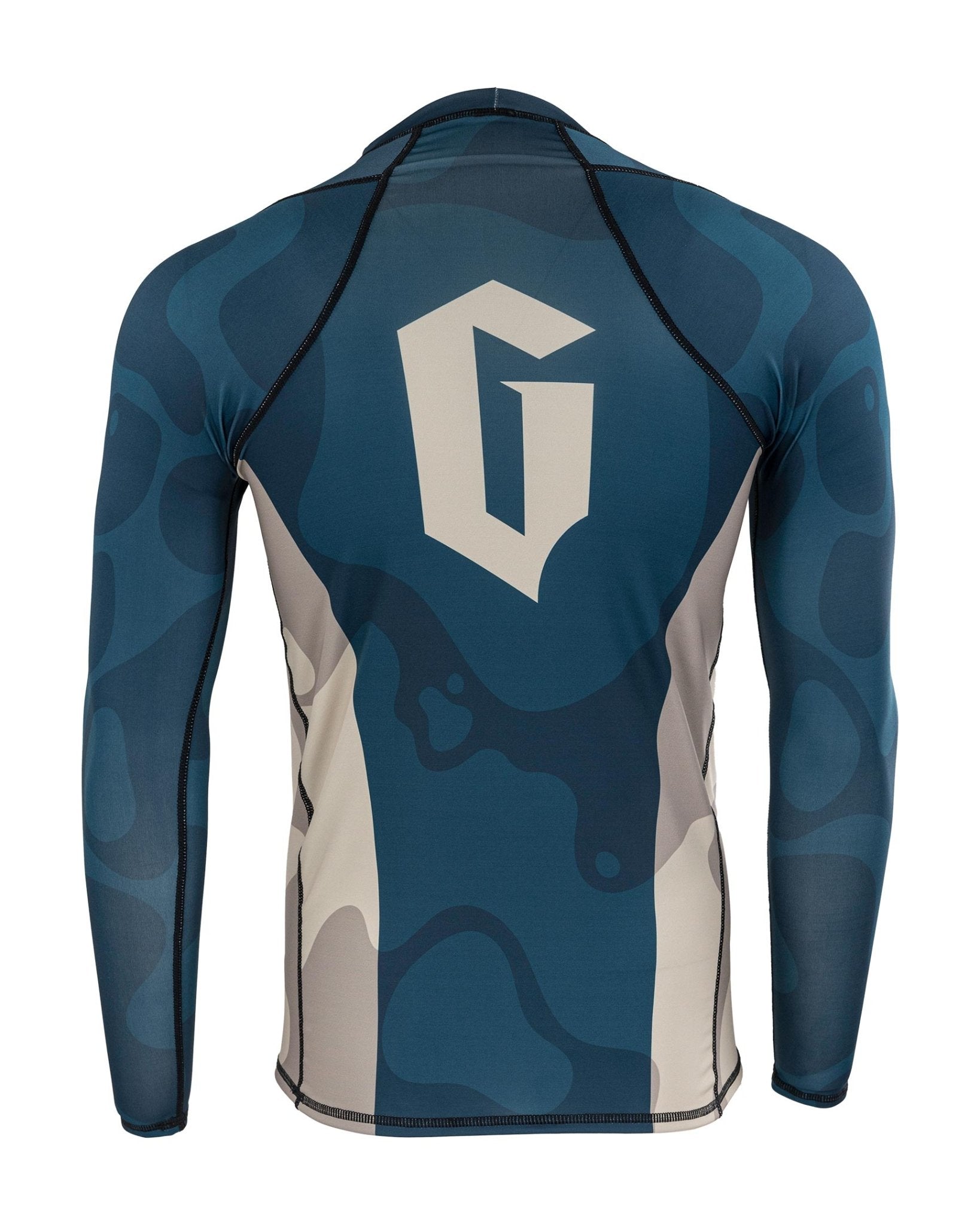 Gameness Men's Long Sleeve Rash Guard - UPF 50+ Sun Protection for BJJ, MMA & Water Sports - Perfect for Training, Surfing & Beach Activities