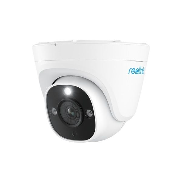 P344 12MP Turret Security Camera with Spotlight & PoE - Outdoor Night Vision, Weatherproof Surveillance for Home & Business Security