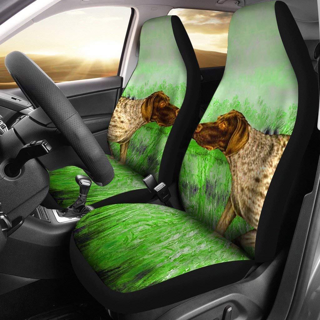 Pawlice German Shorthaired Pointer Dog Print Car Seat Covers - Waterproof Pet Seat Protector for Cars, Trucks & SUVs - Perfect for Travel, Daily Commute & Outdoor Adventures with Your Dog