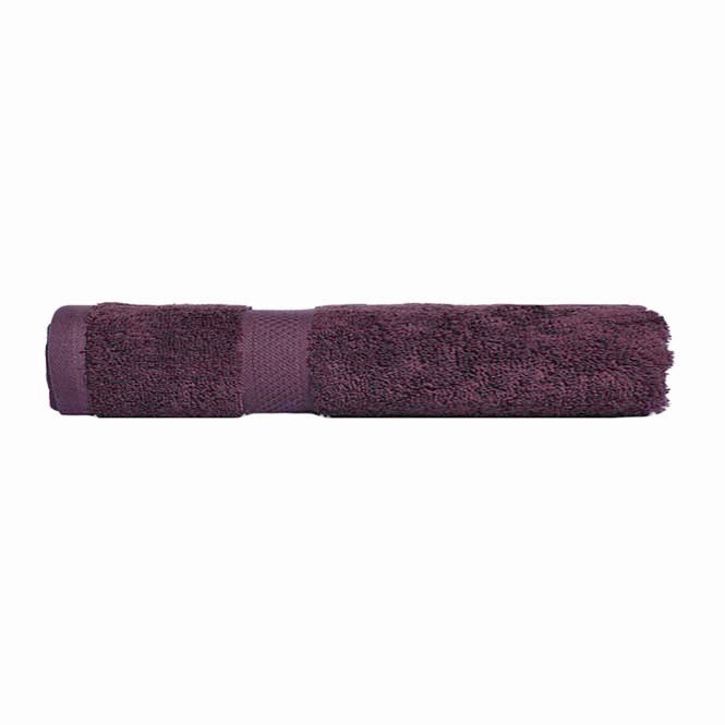 Premium 100% Combed Cotton Hand Towels - Soft & Absorbent Bath Towels for Kitchen & Bathroom - Luxury Aubergine Purple Bathroom Towel Set - Perfect for Spa, Gym & Guest Use