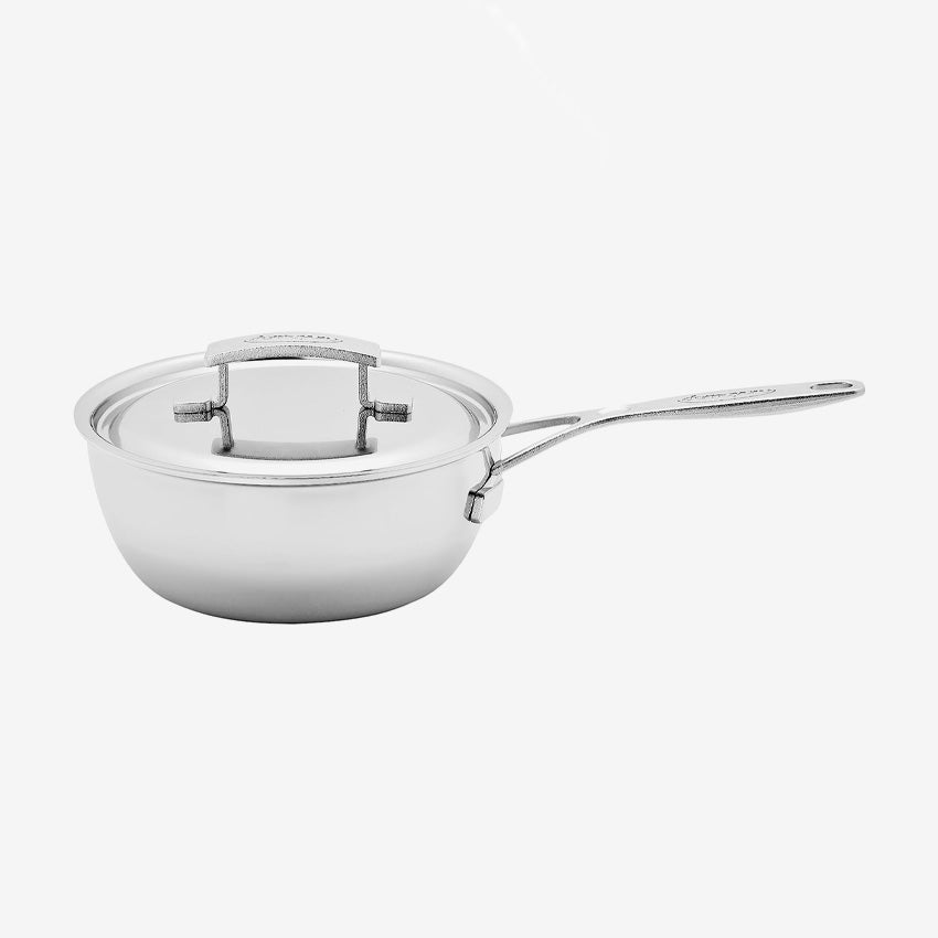 Demeyere Industry 1.9L Conical Sauté Pan - Premium Stainless Steel Cookware for Professional Chefs & Home Cooking - Perfect for Searing, Braising & Sauce Making