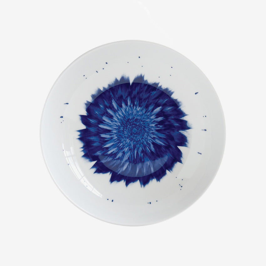 Bernardaud In Bloom Coupe Soup Bowl - Elegant White & Blue Floral Design for Fine Dining & Home Decor