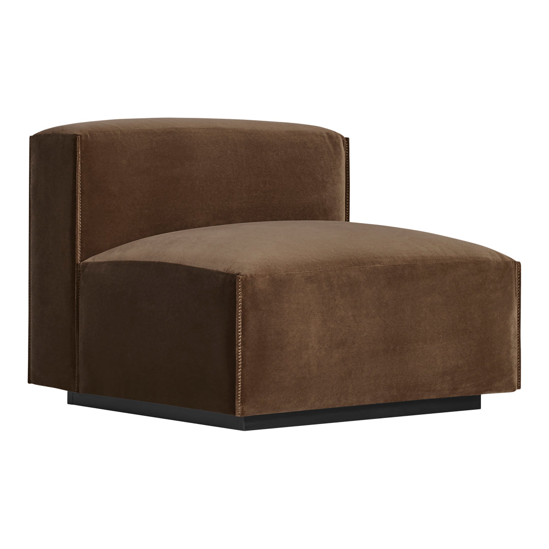 Cleon Armless Lounge Chair - Modern Comfortable Accent Chair for Living Room, Bedroom, or Office - Perfect for Relaxing, Reading & Lounging