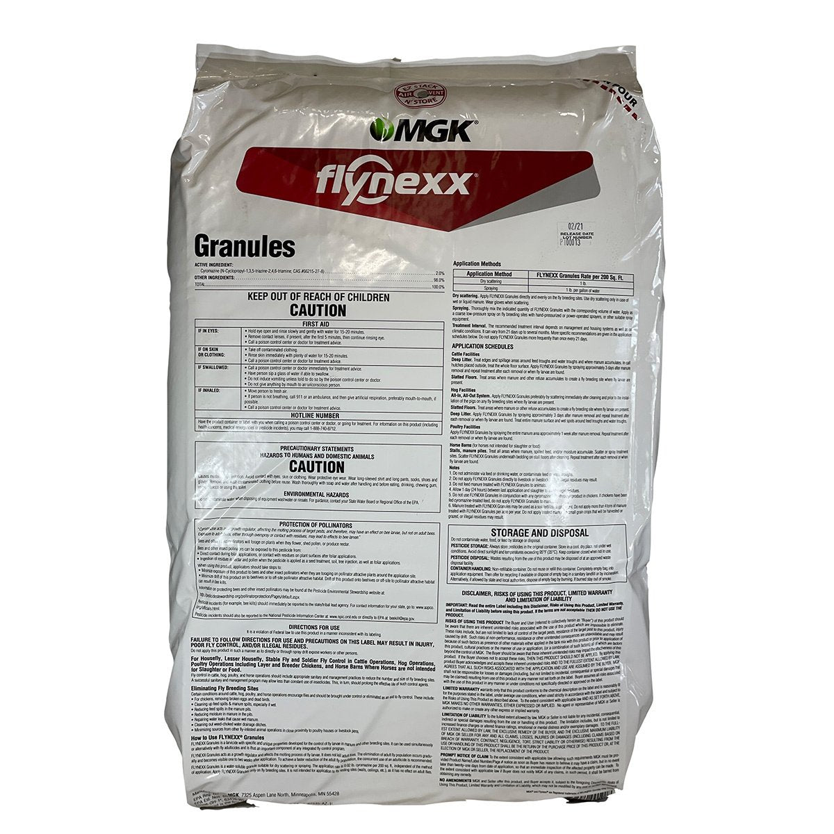 Flynexx® Fly Larvicide Granules - 35 lbs Bag | Fast-Acting Insect Control for Stables, Farms & Outdoor Areas | Kills Fly Larvae & Prevents Infestations