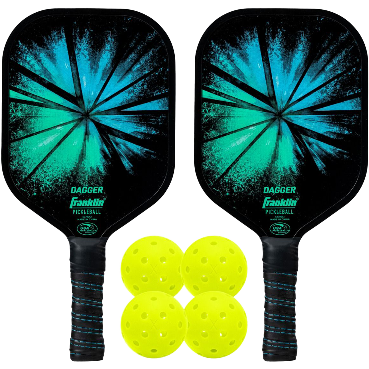 Dagger Poly Pro 2 Player Set - Premium Table Tennis Paddles for Competitive Play | Perfect for Indoor & Outdoor Games, Family Fun, and Professional Training